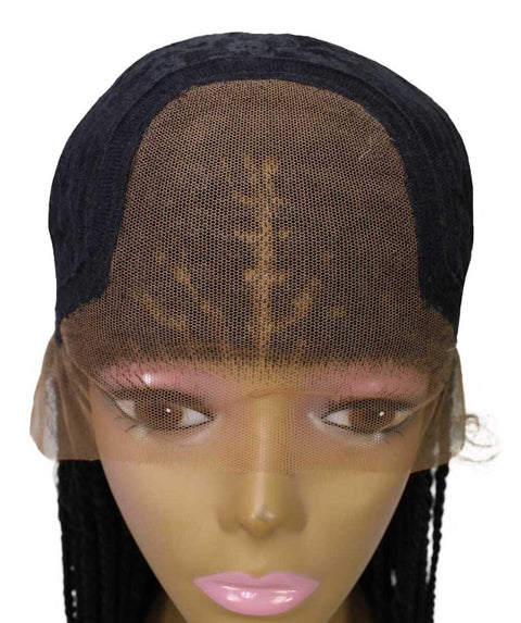 Nikkita Natural Black Twist Box Braids wig