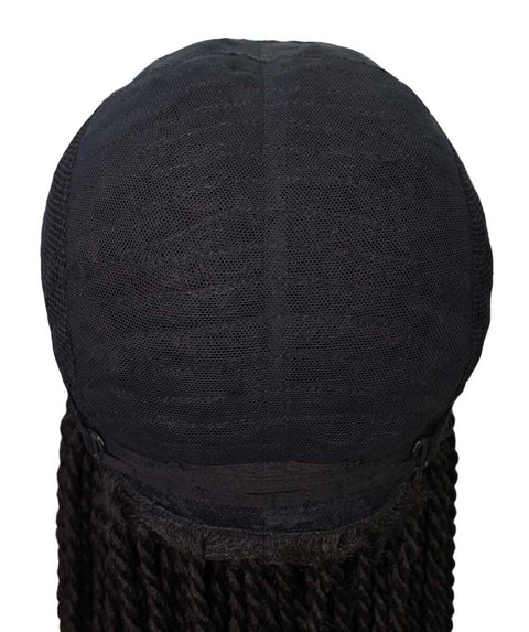 Human Hair Cheap Swiss Box Braid Lace Frontal Wigs