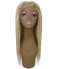 Nikkita Dark Brown Twist Box Braids wig