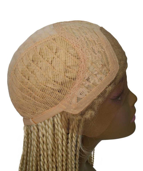 Human Hair Cheap Swiss Box Braid Lace Frontal Wigs