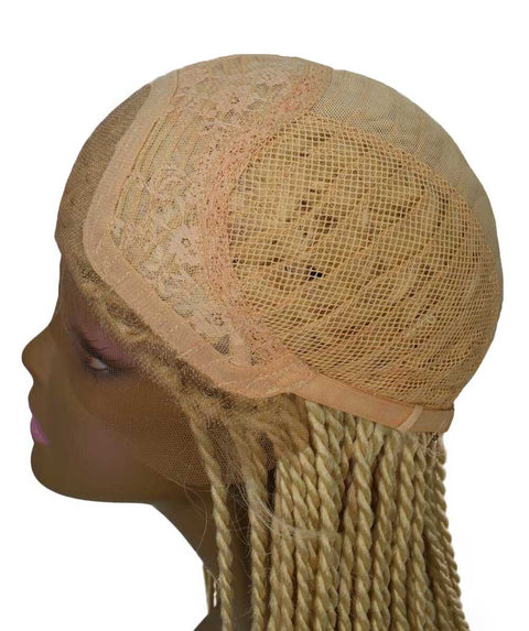 Human Hair Cheap Swiss Box Braid Lace Frontal Wigs