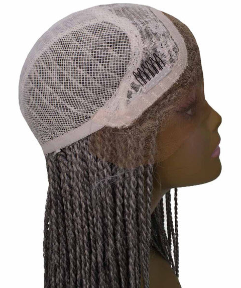 Human Hair Cheap Swiss Box Braid Lace Frontal Wigs