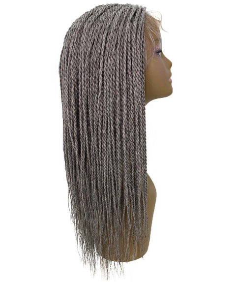Nikkita Grey Twist Box Braids wig