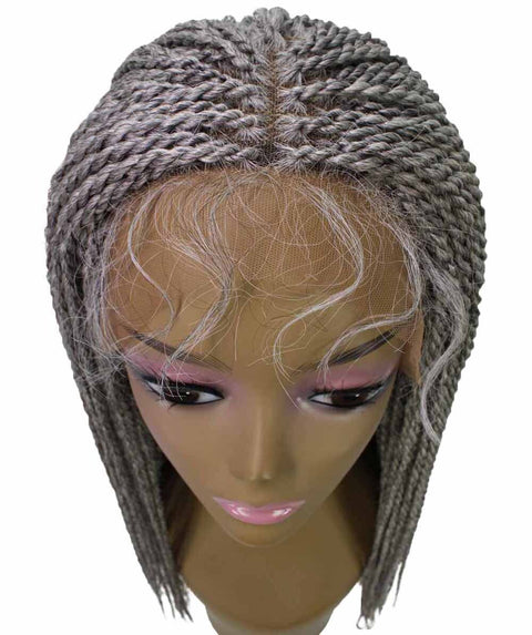 Nikkita Grey Twist Box Braids wig