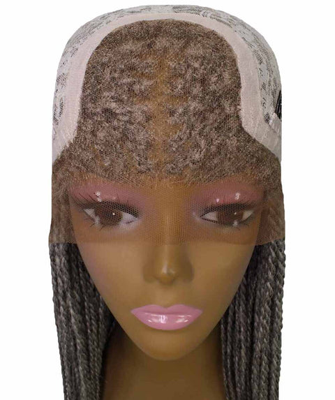 Nikkita Grey Twist Box Braids wig