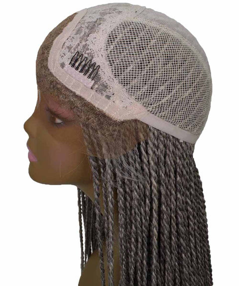 Human Hair Cheap Swiss Box Braid Lace Frontal Wigs