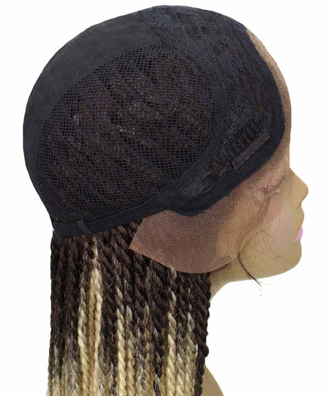 Human Hair Cheap Swiss Box Braid Lace Frontal Wigs
