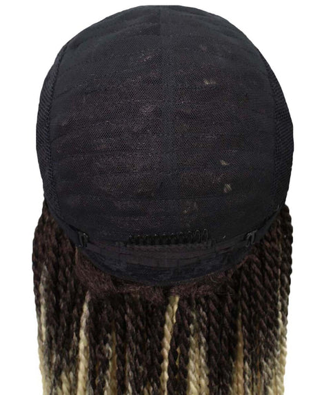 Human Hair Cheap Swiss Box Braid Lace Frontal Wigs