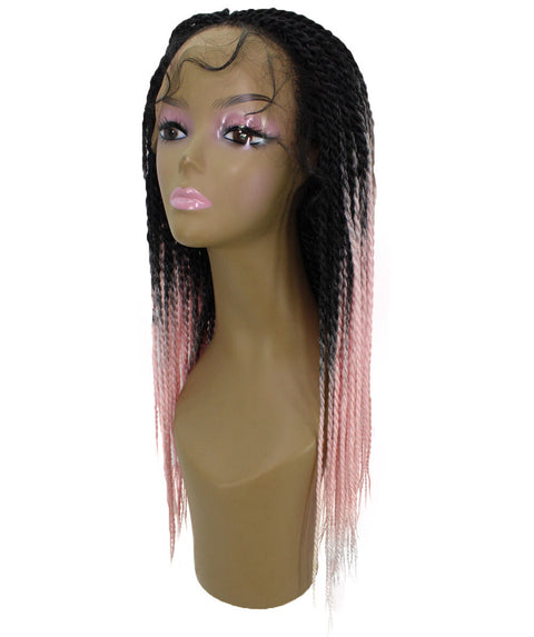Nikkita Light Pink Twist Box Braids wig