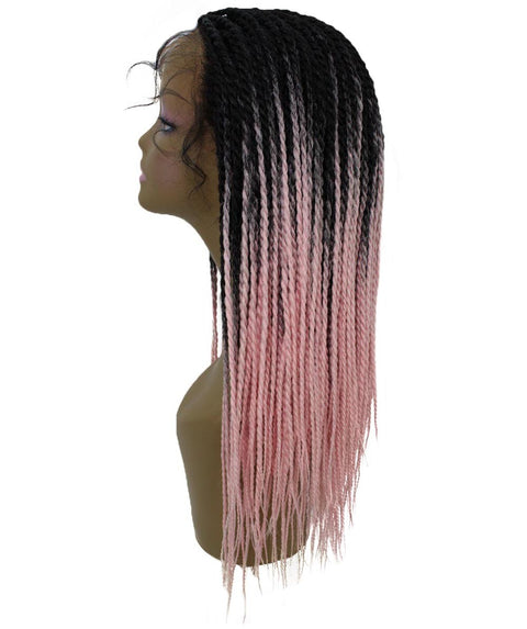 Nikkita Light Pink Twist Box Braids wig