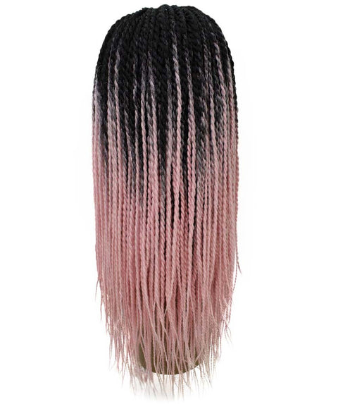 Nikkita Light Pink Twist Box Braids wig