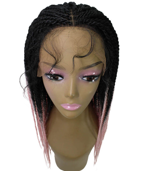 Nikkita Light Pink Twist Box Braids wig