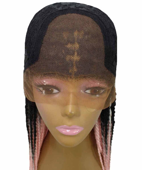 Nikkita Light Pink Twist Box Braids wig