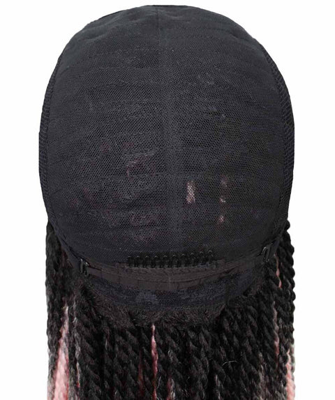 Human Hair Cheap Swiss Box Braid Lace Frontal Wigs