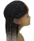 Human Hair Cheap Swiss Box Braid Lace Frontal Wigs