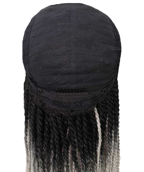 Human Hair Cheap Swiss Box Braid Lace Frontal Wigs