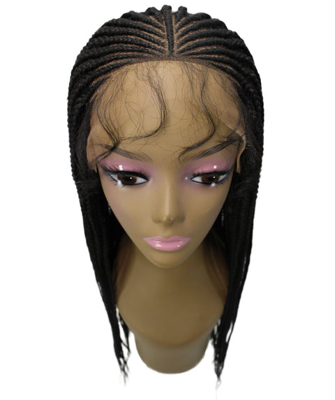 Kristi  Natural Black Synthetic Braided wig