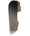 Kristi Black Grey Synthetic Braided wig