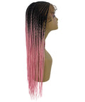 Sukie Dark Pink Cornrow Braided wig