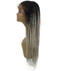Sukie Black Grey Braided wig