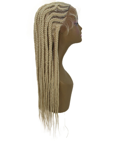 Logan Light Blonde Cornrow Braided Wig