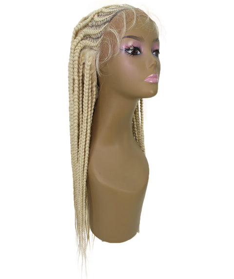 Logan Light Blonde Cornrow Braided Wig