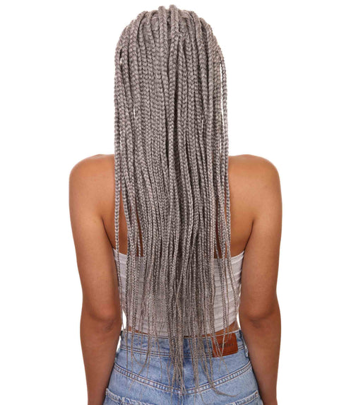 Logan Grey Cornrow Braided Wig