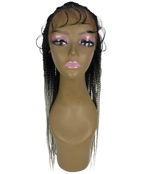 Logan Gray Ombre Cornrow Braided Wig