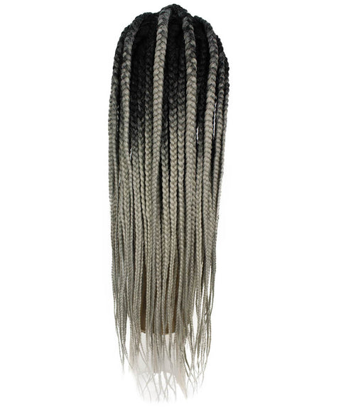 Logan Gray Ombre Cornrow Braided Wig