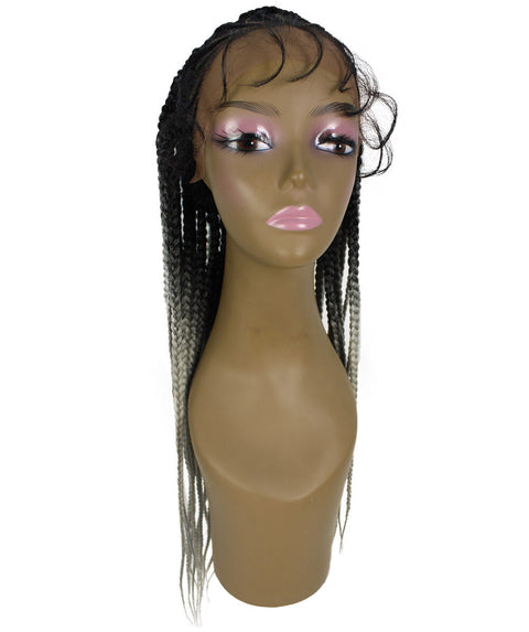 Logan Gray Ombre Cornrow Braided Wig