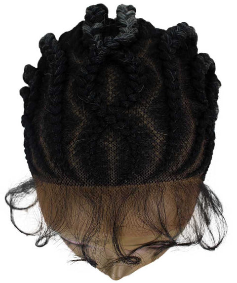 Logan Gray Ombre Cornrow Braided Wig