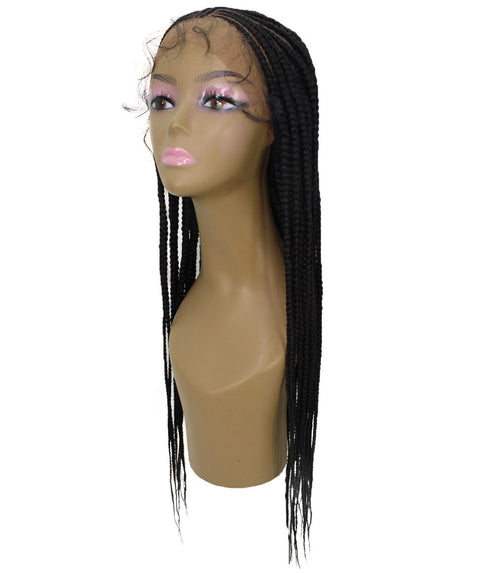 Viola Black Lace Braided Wig
