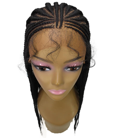 Viola Black Lace Braided Wig