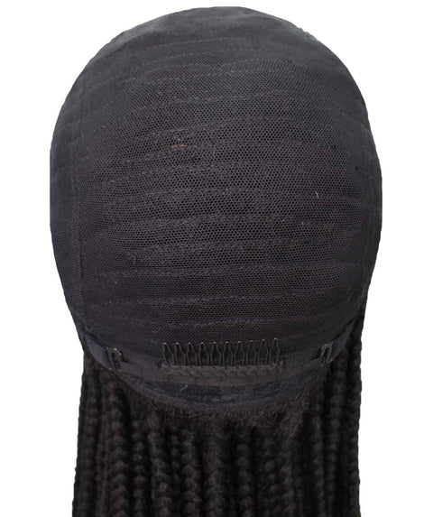 Human Hair Extension Braided Blonde Full Lace Front Wigs