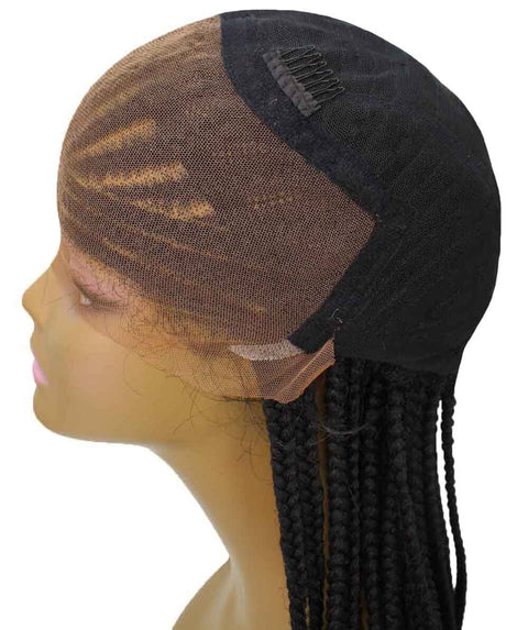 Human Hair Extension Braided Blonde Full Lace Front Wigs