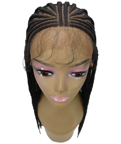 Viola Natural Black Lace Braided Wig