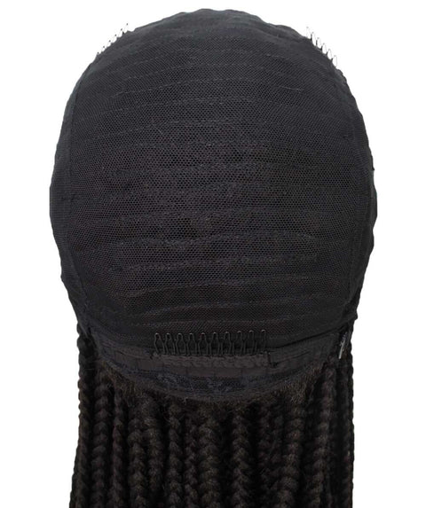 Human Hair Extension Braided Blonde Full Lace Front Wigs