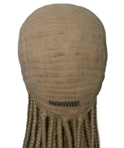 Human Hair Extension Braided Blonde Full Lace Front Wigs