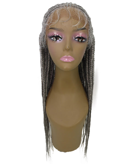 Viola Grey Lace Braided Wig