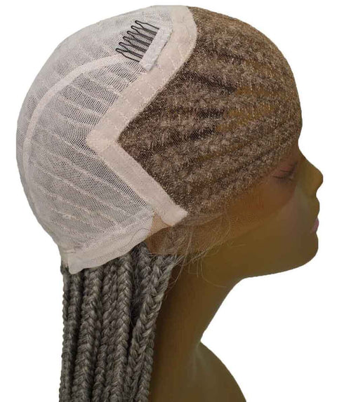 Human Hair Extension Braided Blonde Full Lace Front Wigs