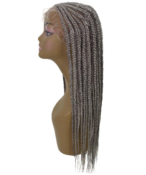 Viola Grey Lace Braided Wig