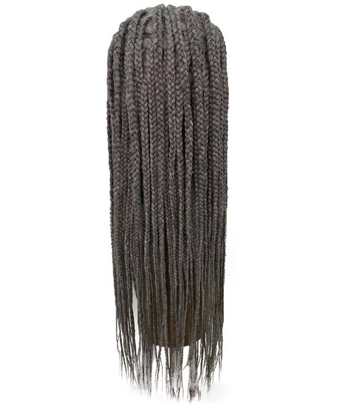 Viola Grey Lace Braided Wig