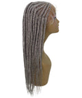 Viola Grey Lace Braided Wig