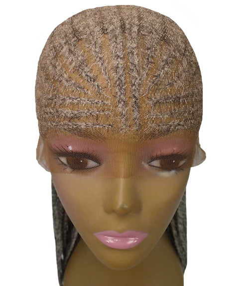Viola Grey Lace Braided Wig