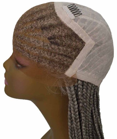 Human Hair Extension Braided Blonde Full Lace Front Wigs