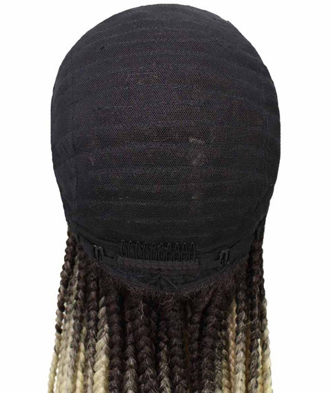 Human Hair Extension Braided Blonde Full Lace Front Wigs