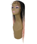 Viola Light Pink Lace Braided Wig
