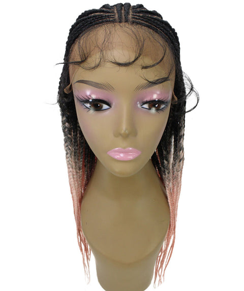 Viola Light Pink Lace Braided Wig
