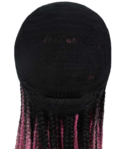 Human Hair Extension Braided Blonde Full Lace Front Wigs