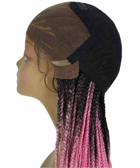 Human Hair Extension Braided Blonde Full Lace Front Wigs